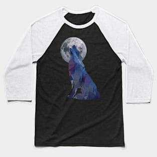 Wolf howling Baseball T-Shirt